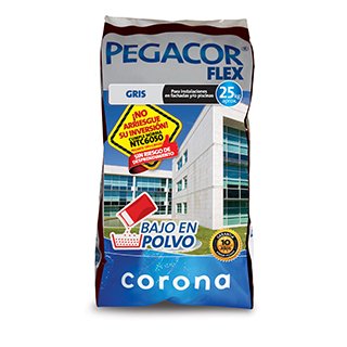 Pegacor Flex Gris 25 Kilos